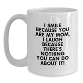 Funny Mom Gifts from Men - Mom White Coffee Mug for Christmas Unique Gifts for Mom - Main